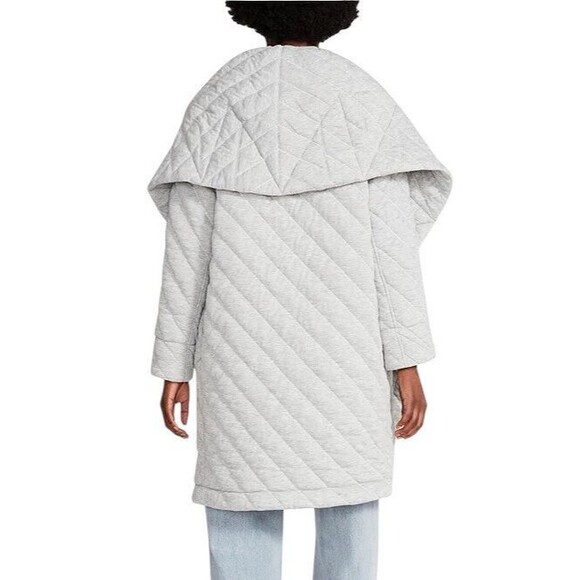 Steve Madden Quilted Open Front Jacket Womens Small Gray NWT$ 119 - Picture 5 of 16